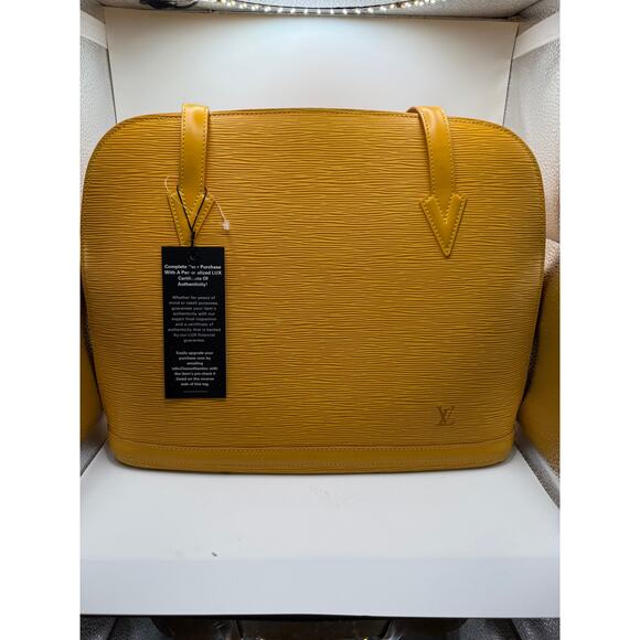 Louis Vuitton Lussac Shoulder Bag in in Yellow Epi Leather - Picture 1 of 9
